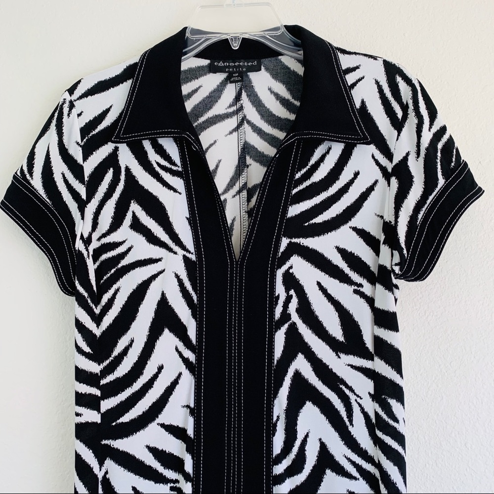 Connected Apparel Nordstrom Zebra Print Dress - Picture 2 of 5